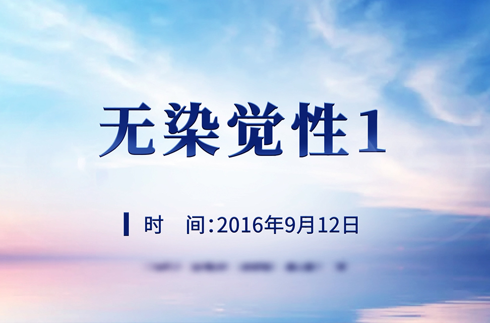 2016年9月—无染觉性一